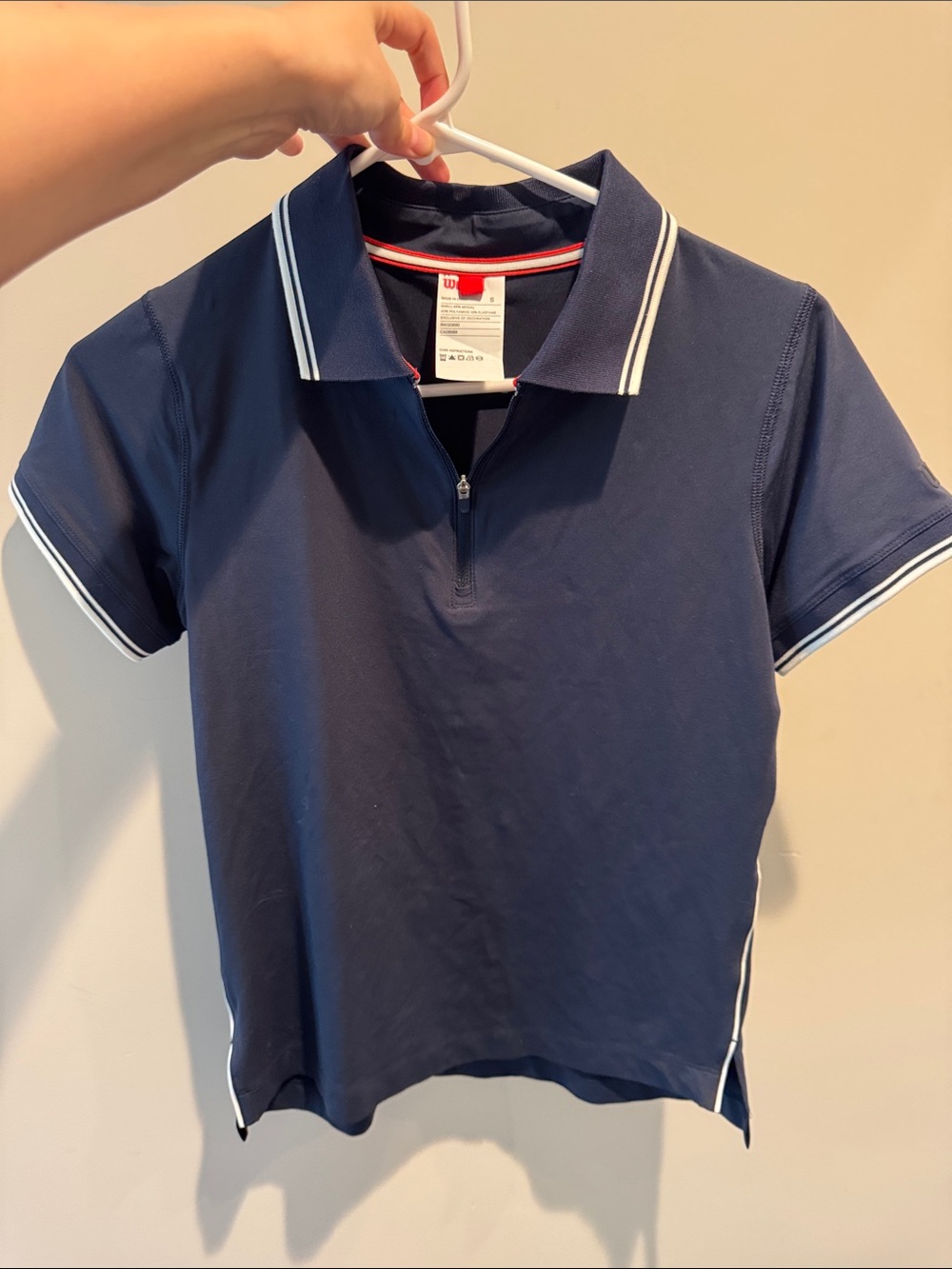 Wilson Navy Polo Top with White Trim